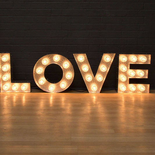 3.3ft Light up Letter Love Marquee