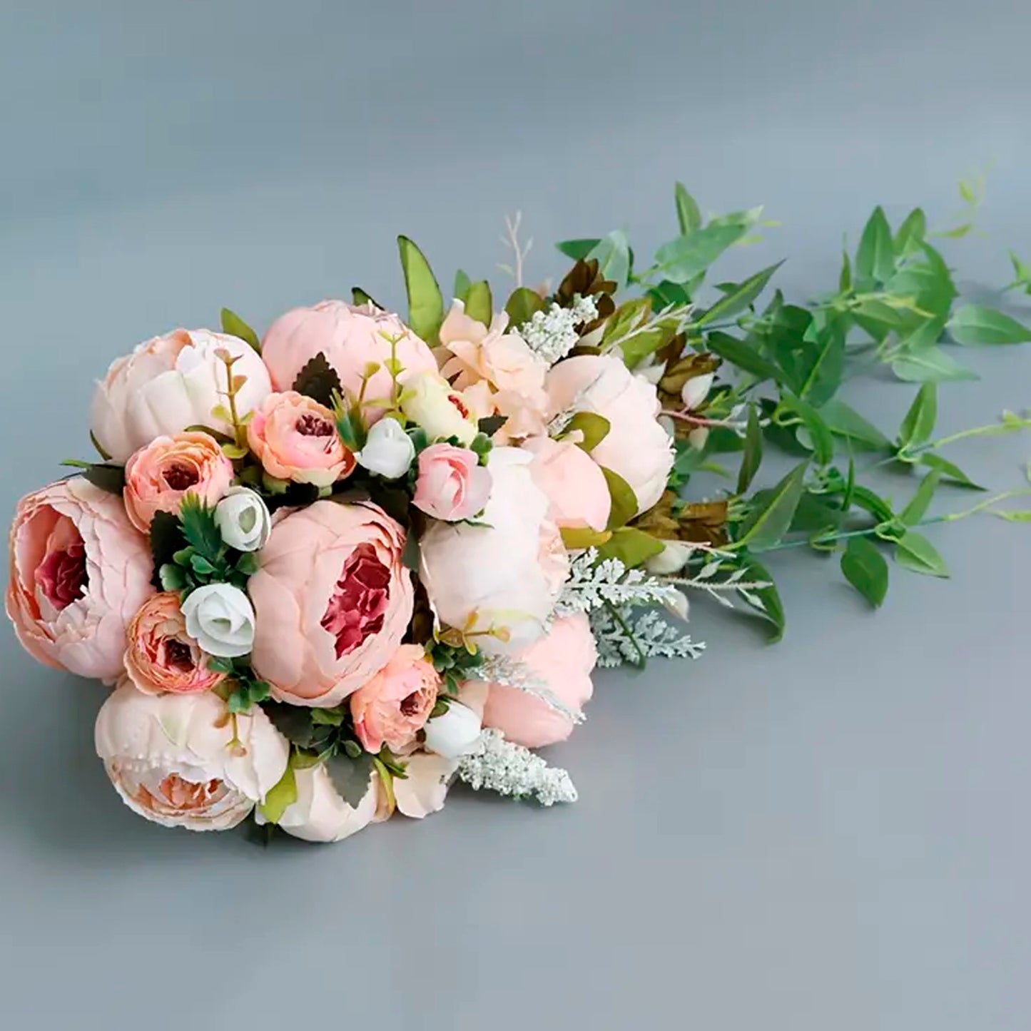 30-inch Romantic Peony & Eucalyptus Wedding Arch Bouquet