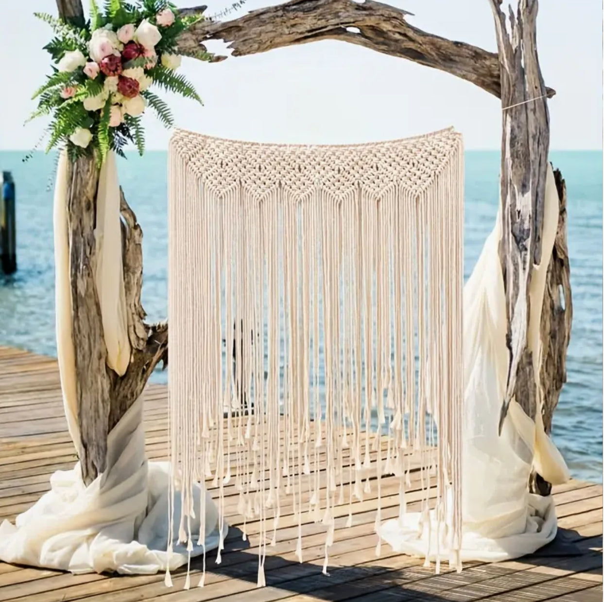 Boho arch decoration (macrame)