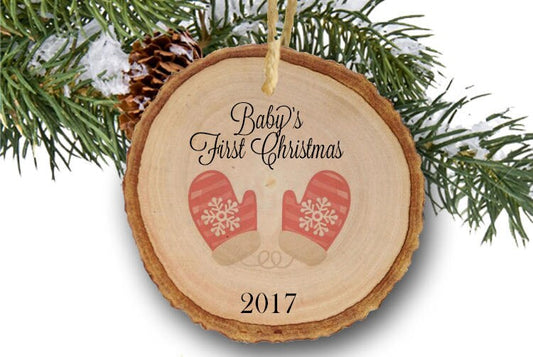 Baby's first Christmas ornament Baby Girl Christmas Ornaments Baby Shower gift pink snowflake new baby ornament gift keepsake