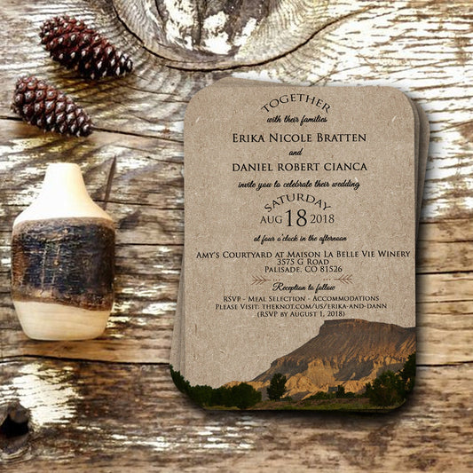 Custom Photo Wedding Invitation with RSVP, Woodsy Wedding, Forest Wedding, Camp wedding, country wedding, Rustic Wedding, Wedding Shower