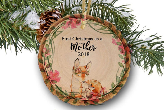 First Christmas as a Mother Ornament New Mom Christmas Ornament Girl New Mommy Ornament Girl Keepsake New Parents Ornament New Mother Gift