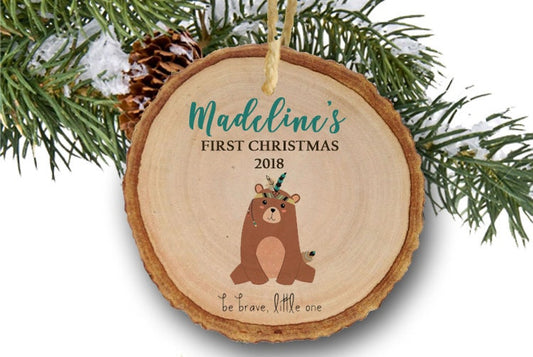 Baby Bear Christmas Ornament, Keepsake Ornament, Baby's 1st Christmas, ornament for boy, baby's 1st christmas, ornament for girl