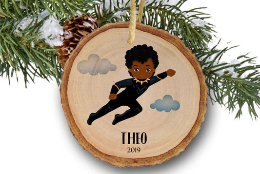 Personalized Christmas ornaments, Black Panther, Superheroes, Toy, Name Ornament, Personalized Name Ornament, Toys, Black Panther ornaments