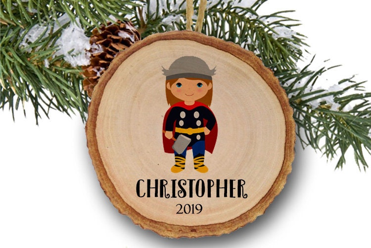 Personalized Christmas ornaments, Thor, Superheroes, Toy, Name Ornament, Personalized Name Ornament, Thor Christmas ornaments