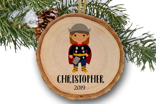 Personalized Christmas ornaments, Thor, Superheroes, Toy, Name Ornament, Personalized Name Ornament, Thor Christmas ornaments