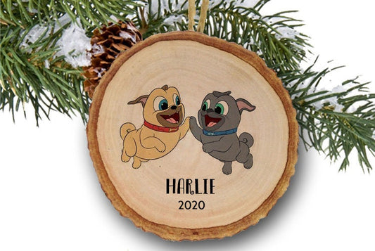 Personalized Christmas ornaments, Puppy Dog Pals, Ornament, Name Ornament, Personalized Name Ornament