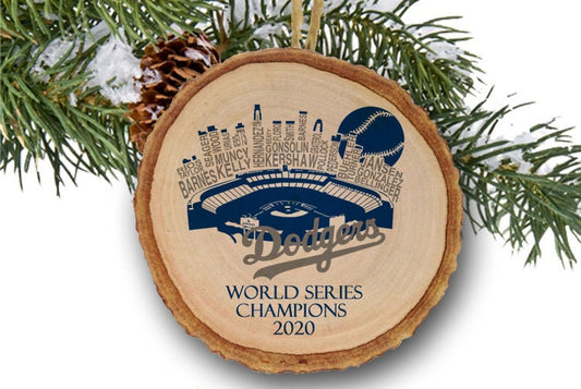 LA Dodgers World Series Champions 2020 ornament, Team Gift, Co Worker Gift, Baseball, Dodgers ornaments