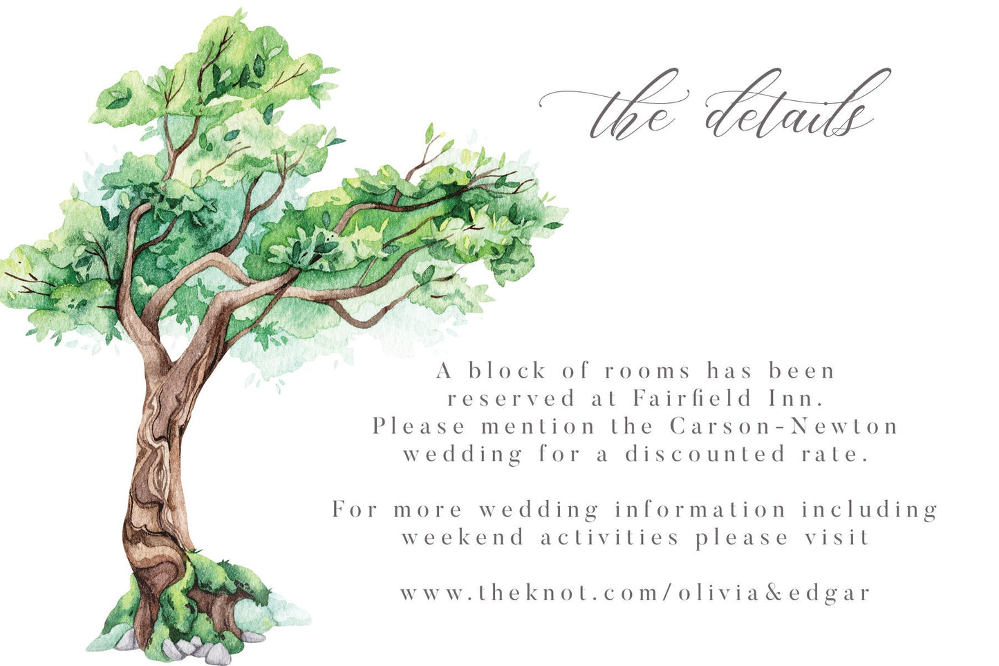 Romantic Enchanted Forest Wedding Invitation, Garden Wedding, String Lights  Outdoor Wedding, Tree Invitation - PRINTED