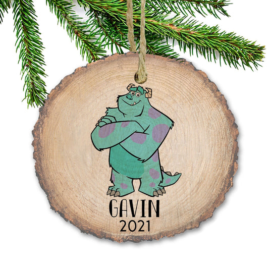 Personalized Christmas ornaments, Monster Inc Ornament, Sully ornament, Name Ornament, Personalized Ornament, Toys, Wooden ornament