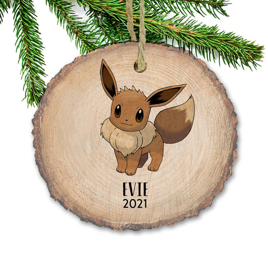 Personalized Christmas ornaments, Eevee inspired, Name Ornament, Personalized Ornament, Toys, Pokemon inspired