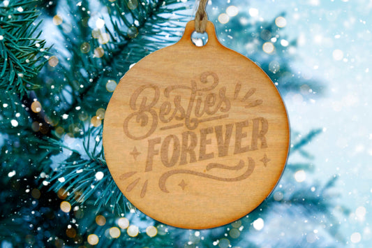 Best Friends Girlfriend Ornament - Besties -Christmas tree Ornament - Holiday - Friendship - Best Friend Gift - BFF