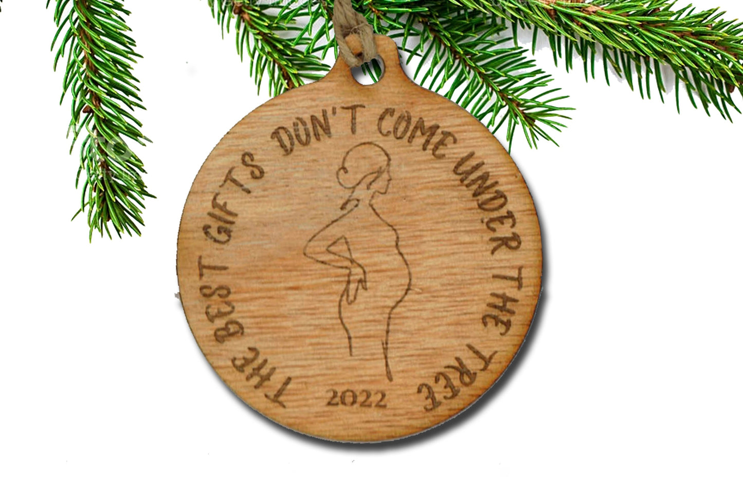 Baby expecting ornament, pregnancy ornament, baby shower gift, pregnancy reveal