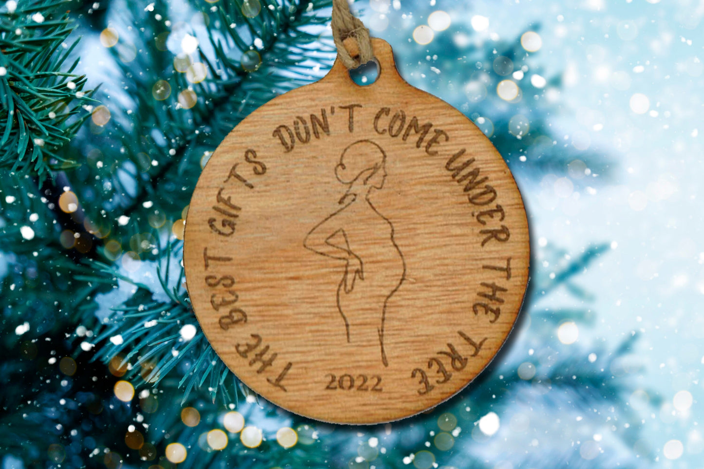 Baby expecting ornament, pregnancy ornament, baby shower gift, pregnancy reveal