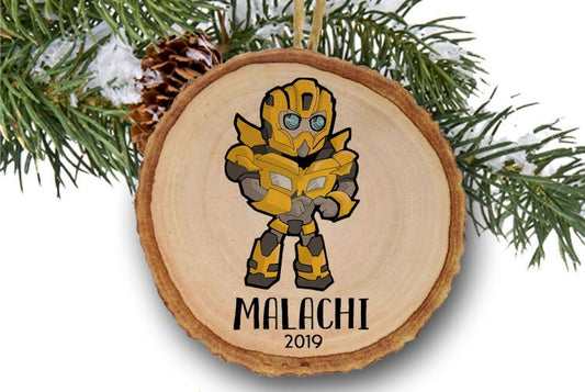 Personalized Christmas ornaments, Bee inspired ornament, Name Ornament, Personalized Ornament, Toys, Transformer inspired ornament