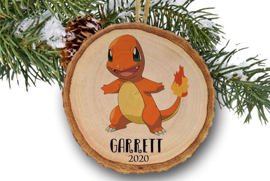 Personalized Christmas ornaments, Charmander, Name Ornament, Personalized Ornament, Toys